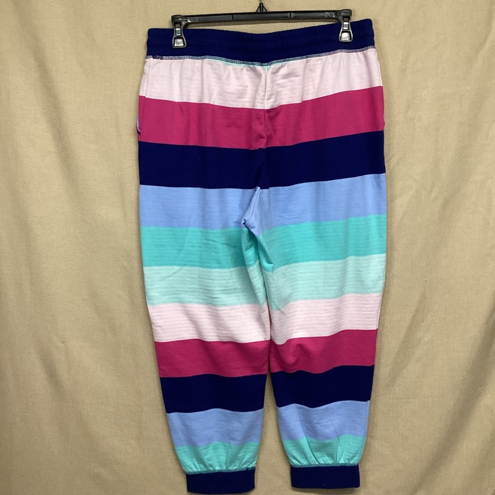 Cabana by Crown & Ivy Color Block Striped Joggers Sz XL - Picture 2 of 5